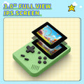Retro Handheld Games Console Built-in 400 Video Games, Portable Handheld Emulator with 3.0 Inch Screen, Mini Travel Retro Gaming Consle (Green)