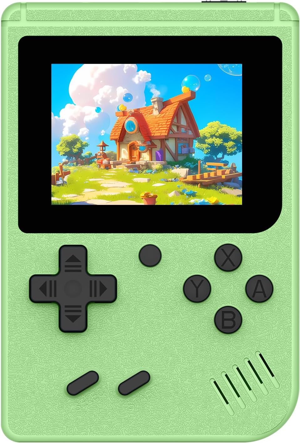 Retro Handheld Games Console Built-in 400 Video Games, Portable Handheld Emulator with 3.0 Inch Screen, Mini Travel Retro Gaming Consle (Green)