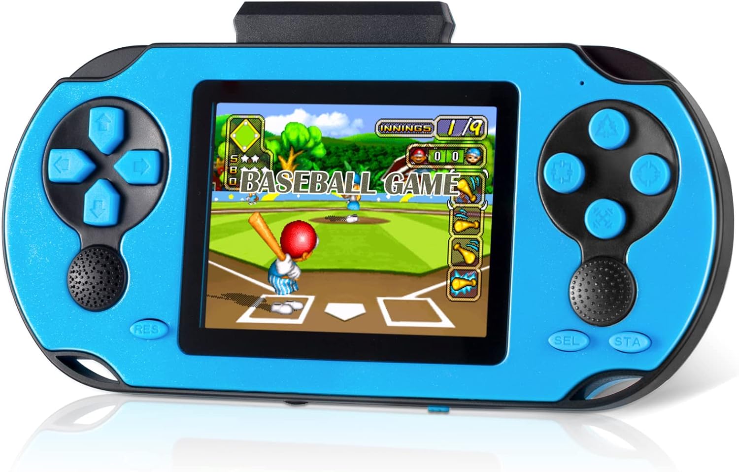 Handheld Game for Kids Adults, 3.0'' Large Screen Preloaded 230 HD Classic Retro Video Games with USB Rechargeable Battery & 3 Game Cartridges for Birthday Gift for Kids 4-12 (Blue)