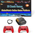 Retro Gaming Console, 30 Classic Licensed Games,Android System, GlobalMatch Online Gaming Platform, Dual 2.4G Wireless Controllers, Plug & Play TV Game Stick for Boys Girls Adults