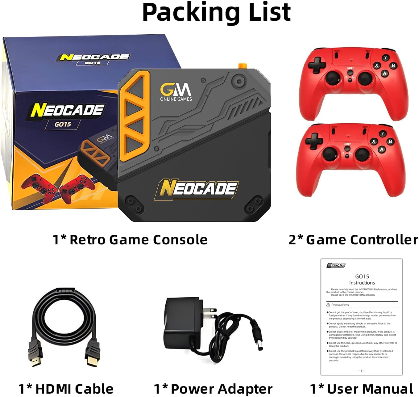 Retro Gaming Console, 30 Classic Licensed Games,Android System, GlobalMatch Online Gaming Platform, Dual 2.4G Wireless Controllers, Plug & Play TV Game Stick for Boys Girls Adults